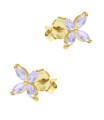 Beautiful Flowers Silver Stud Earring STS-6211